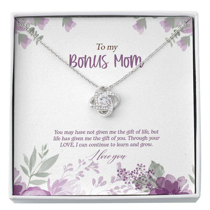 Stepmom Necklace, To My Bonus Mom Necklace, The Gift Of You, Bonus Mom Gift, Stepmom Gift From Bride Custom Necklace Gifts for Mother (Mom) Rakva