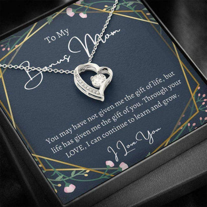 Stepmom Necklace, To My Bonus Mom Necklace, The Gift Of You, Gift For Stepmom Gift From Bride Gifts for Mother (Mom) Rakva