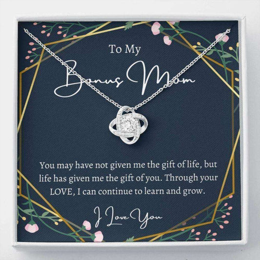 Stepmom Necklace, To My Bonus Mom Necklace, The Gift Of You, Gift For Stepmom Gift From Bride Gifts for Mother (Mom) Rakva