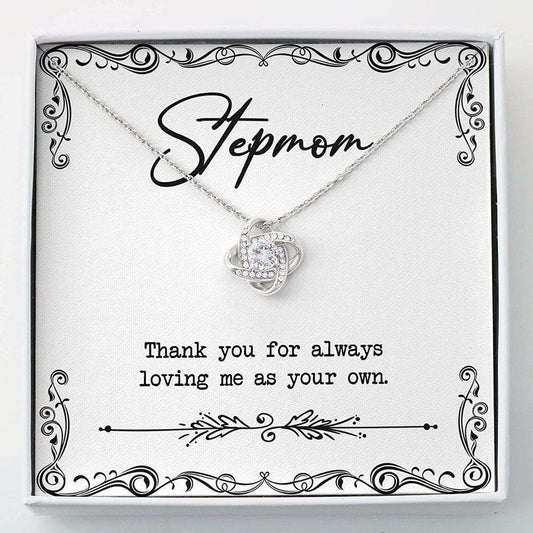 Stepmom Necklace, To My Stepmom Thank You Mom Necklace “ Bonus Mom Gift Mother Day Necklace Gifts for Mother (Mom) Rakva
