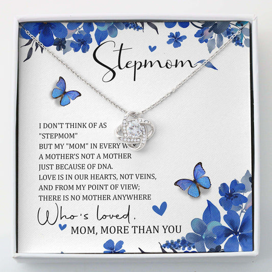 Stepmom Necklace, To My Stepmom Thank You Mom Necklace “ Step Mom Gift Mother Day Necklace V1 Gifts for Mother (Mom) Rakva