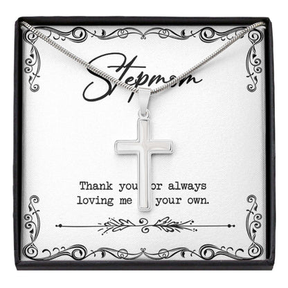 Stepmom Necklace, To My Stepmom Thank You Mom Necklace “ Step Mom Gift Mother Day Necklace V3 Gifts for Mother (Mom) Rakva