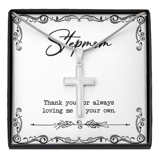 Stepmom Necklace, To My Stepmom Thank You Mom Necklace “ Step Mom Gift Mother Day Necklace V3 Gifts for Mother (Mom) Rakva