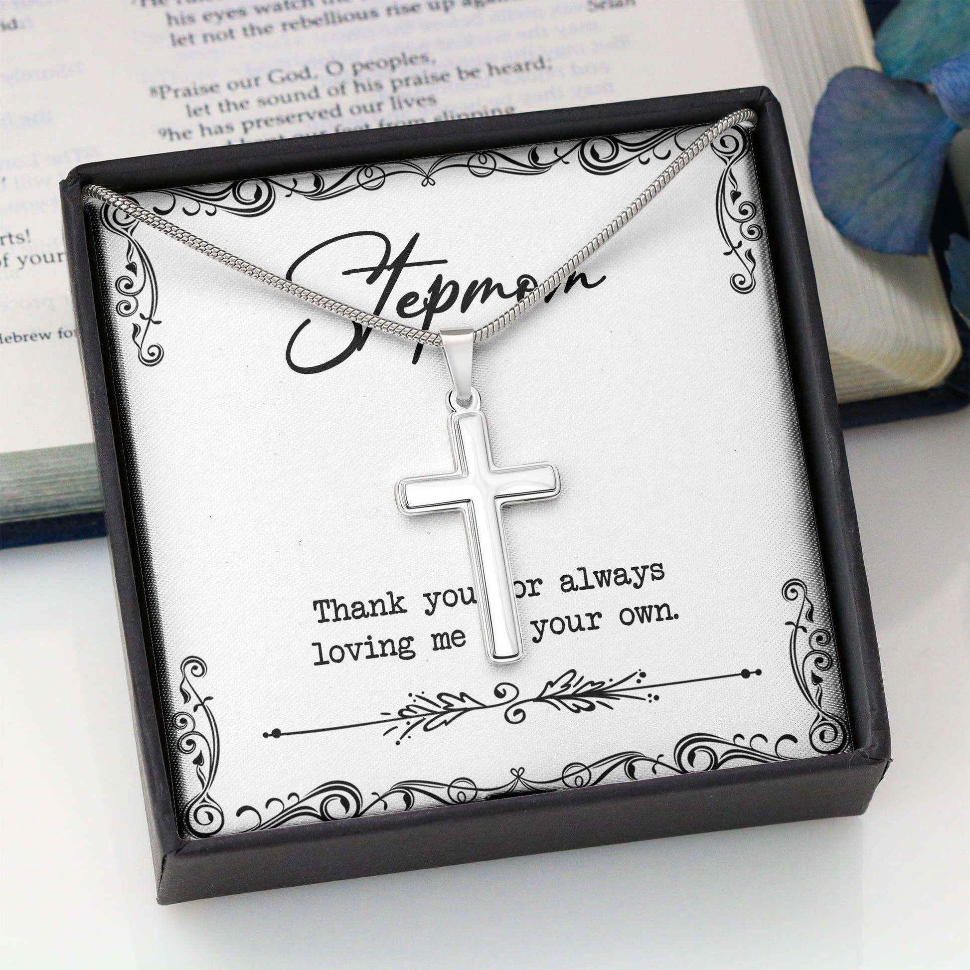 Stepmom Necklace, To My Stepmom Thank You Mom Necklace “ Step Mom Gift Mother Day Necklace V3 Gifts for Mother (Mom) Rakva