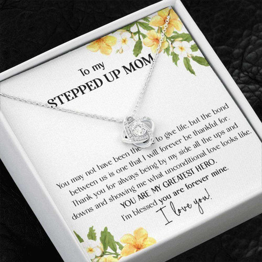 Stepmom Necklace, To My Stepped Up Mom Gift Necklace, Meaningful Mother’S Day Necklace For Stepped Up Mom, Stepmom Gift From Stepdaughter, Stepson Gifts For Daughter Rakva