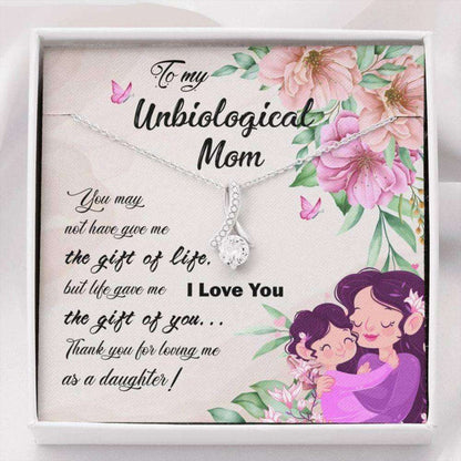 Stepmom Necklace, To My Unbiological Mom Necklace, Mother’S Day Gift For Bonus Mom, Stepmom Gifts For Friend Rakva