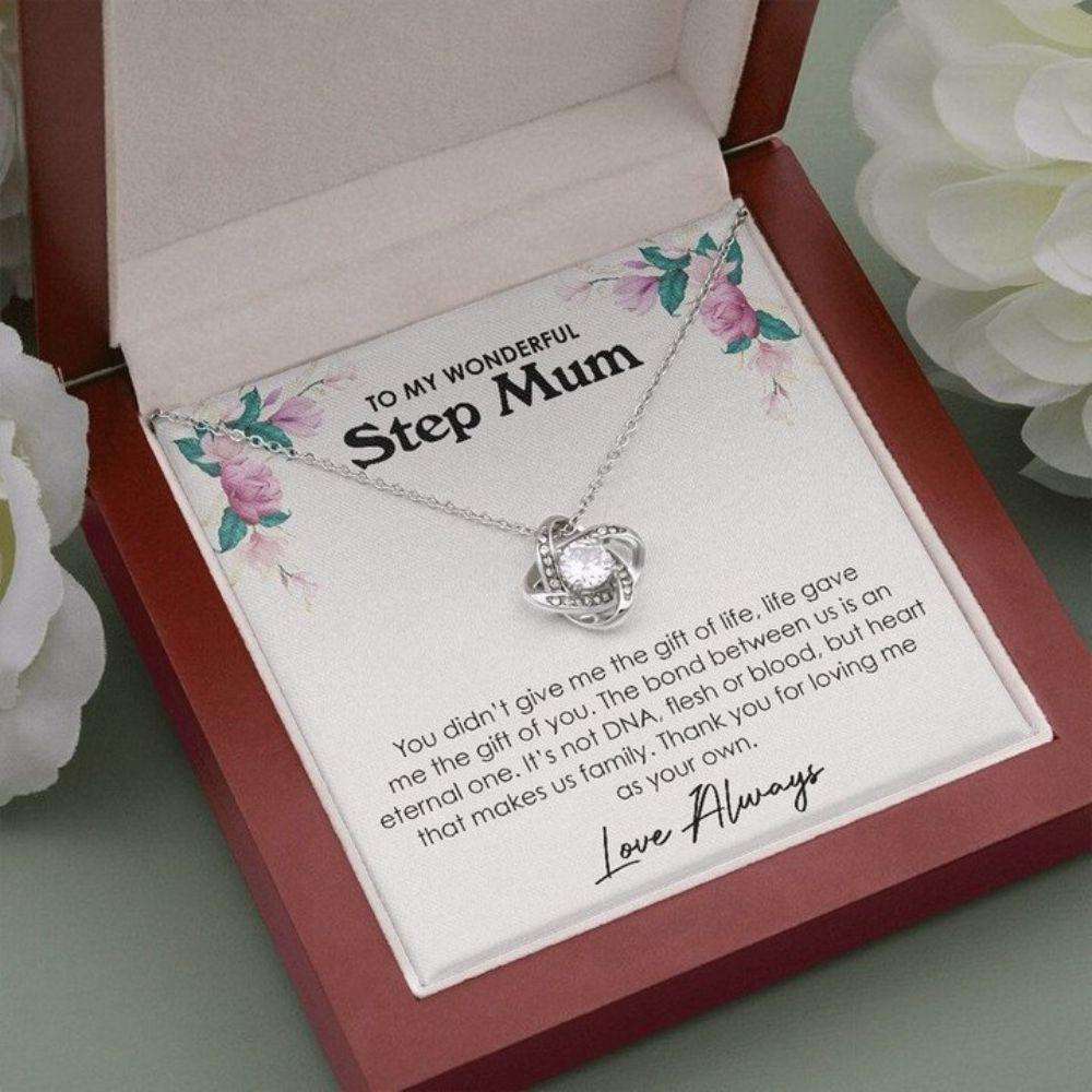 Stepmom Necklace, To My Wonderful Step Mum, Step Mum Gift Necklace, Bonus Mum Gift, To My Mum, Mothers Day Necklace Gifts for Mother (Mom) Rakva