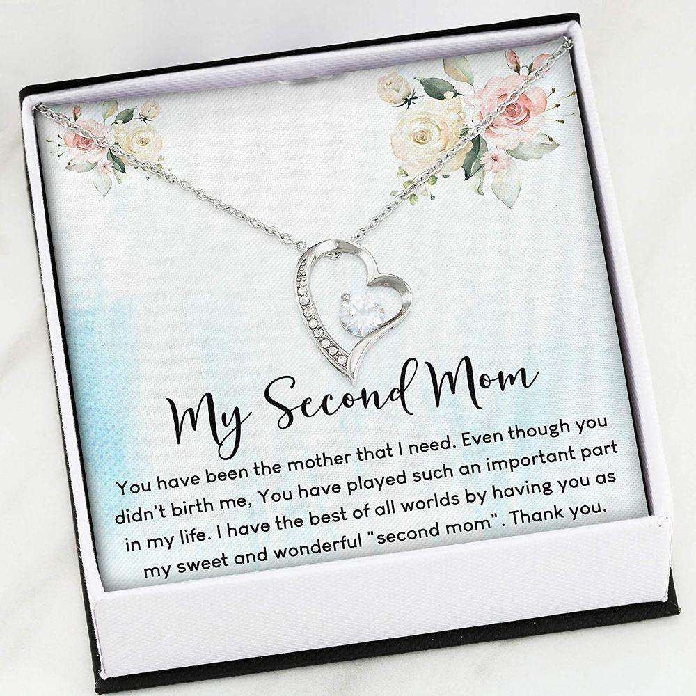 Stepmom Necklace, Unbiological Mother Necklace “ My Second Mom Gift Gifts for Mother (Mom) Rakva