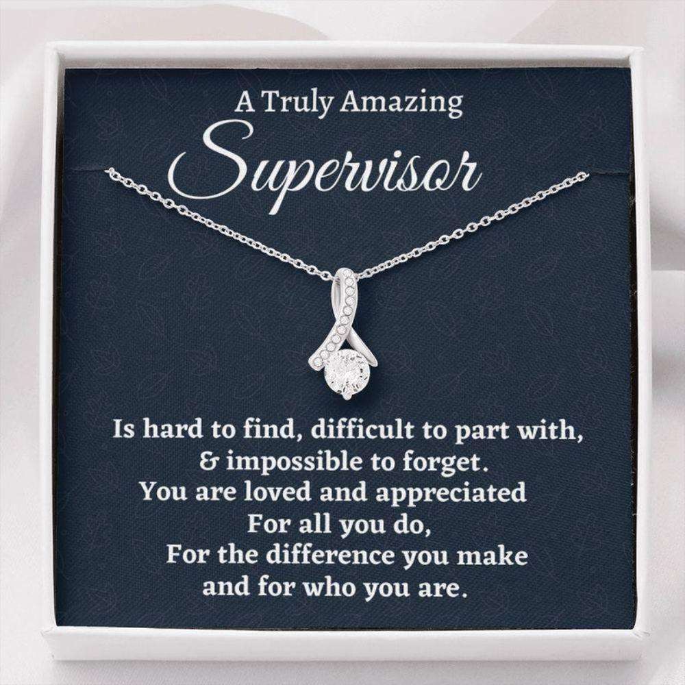 Supervisor Necklace Gift, Appreciation Gift For A Supervisor, Love Knot Necklace, Supervisor Gift Rakva