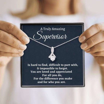 Supervisor Necklace Gift, Appreciation Gift For A Supervisor, Love Knot Necklace, Supervisor Gift Rakva