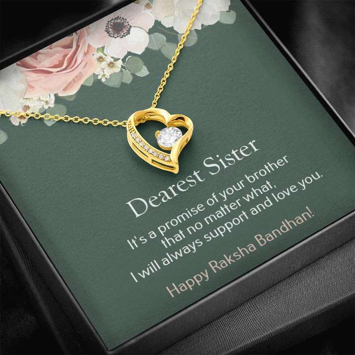Surprise Rakhi Gift For Sister - 925 Sterling Silver Pendant Gifts for Sister Rakva