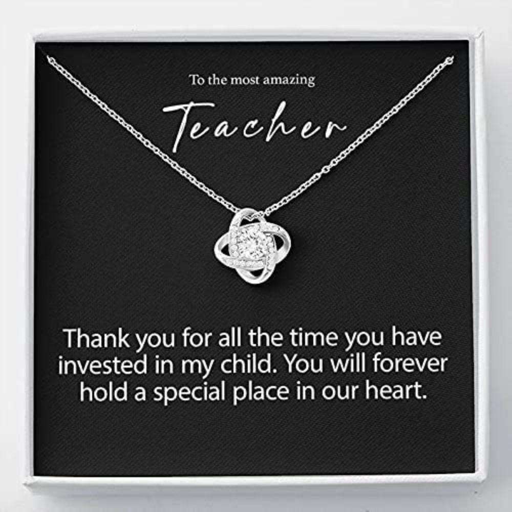 Teacher Appreciation Necklace Gift, Teacher Retirement Gift, Teacher Thank You Rakva