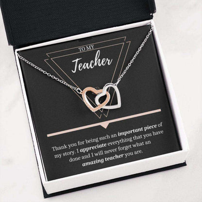 Teacher Gift For Teacher Appreciation, Teacher Thank You, Teacher Appreciation Gift, Female Teacher Necklace Rakva