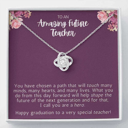 Teacher Graduation Gift For Daughter From Mom, Necklace For Future Teacher Gifts For Daughter Rakva