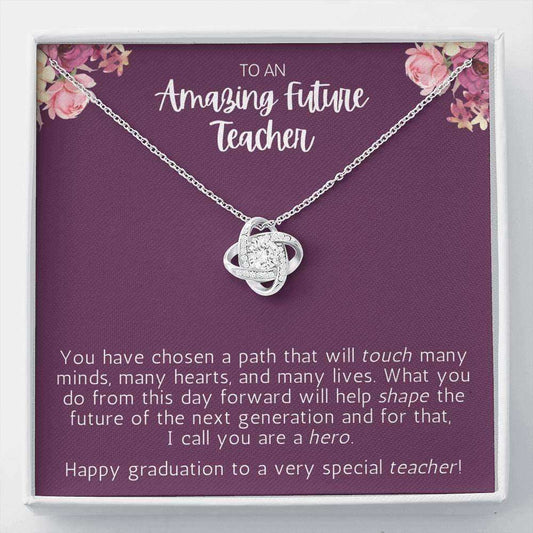 Teacher Graduation Gift For Daughter From Mom, Necklace For Future Teacher Gifts For Daughter Rakva