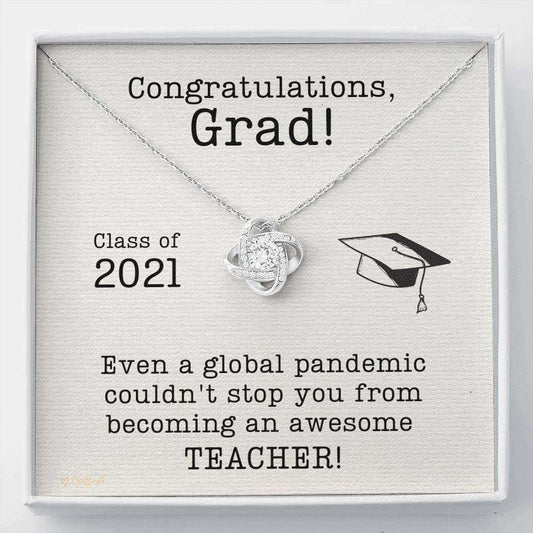 Teacher Graduation Gift Necklace Class Of 2021 Necklace Rakva