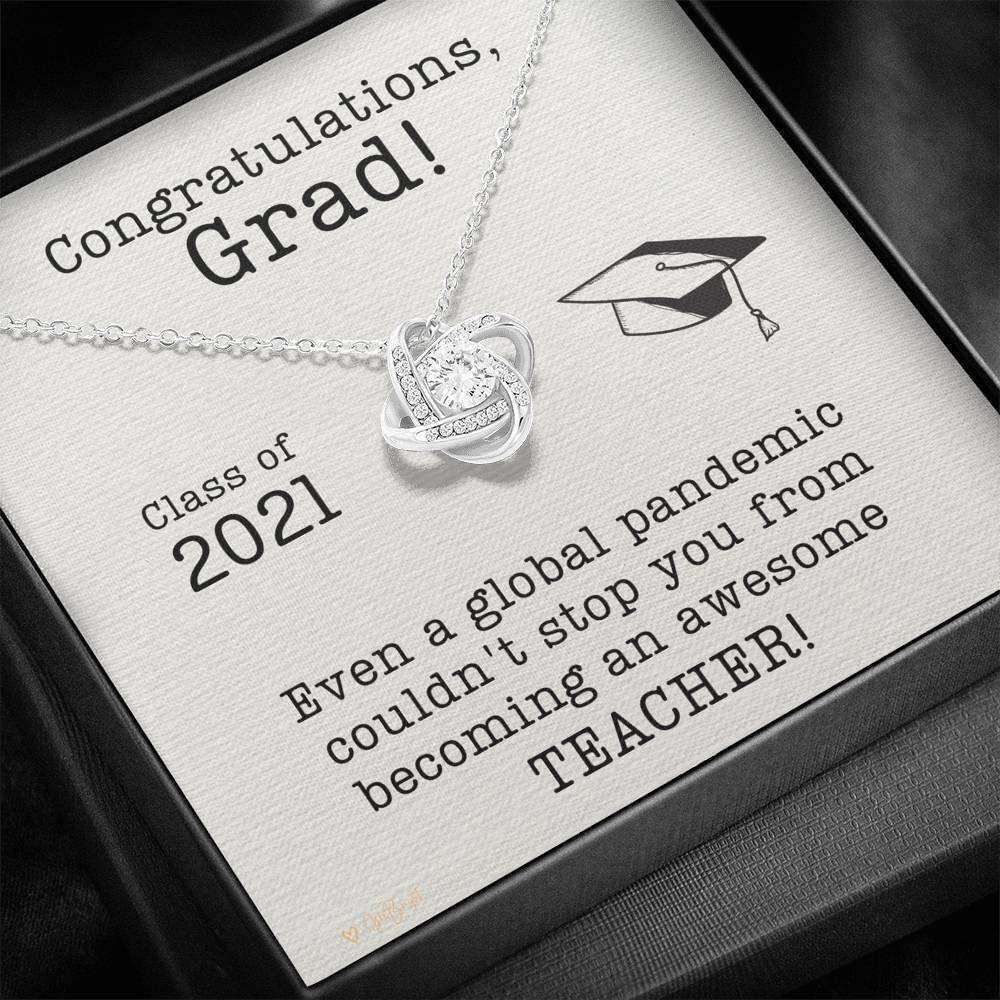 Teacher Graduation Gift Necklace Class Of 2021 Necklace Rakva