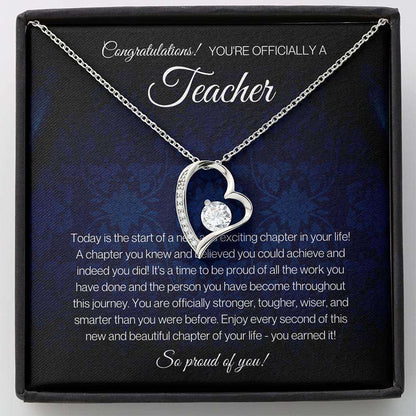 Teacher Graduation Necklace, Graduation Gift For Teacher, New Teacher, Future Teacher Necklace Rakva