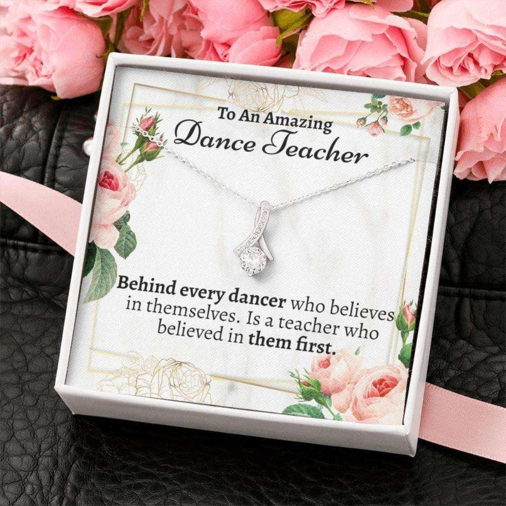 Teacher Necklace, Dance Teacher Gift, Dance Teacher Appreciation, Dance Coach Gift, Gift For Ballet Teacher, Dance Recital Gift For Teacher Rakva