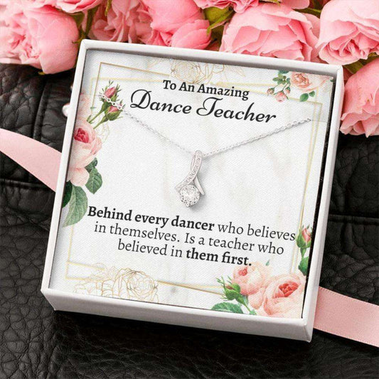 Teacher Necklace, Dance Teacher Necklace Gift, Dance Teacher Appreciation, Dance Coach Gift Rakva