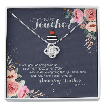 Teacher Necklace, Gift For Teacher Appreciation, Teacher Thank You, Teacher Appreciation Gift, Female Teacher Custom Necklace Rakva