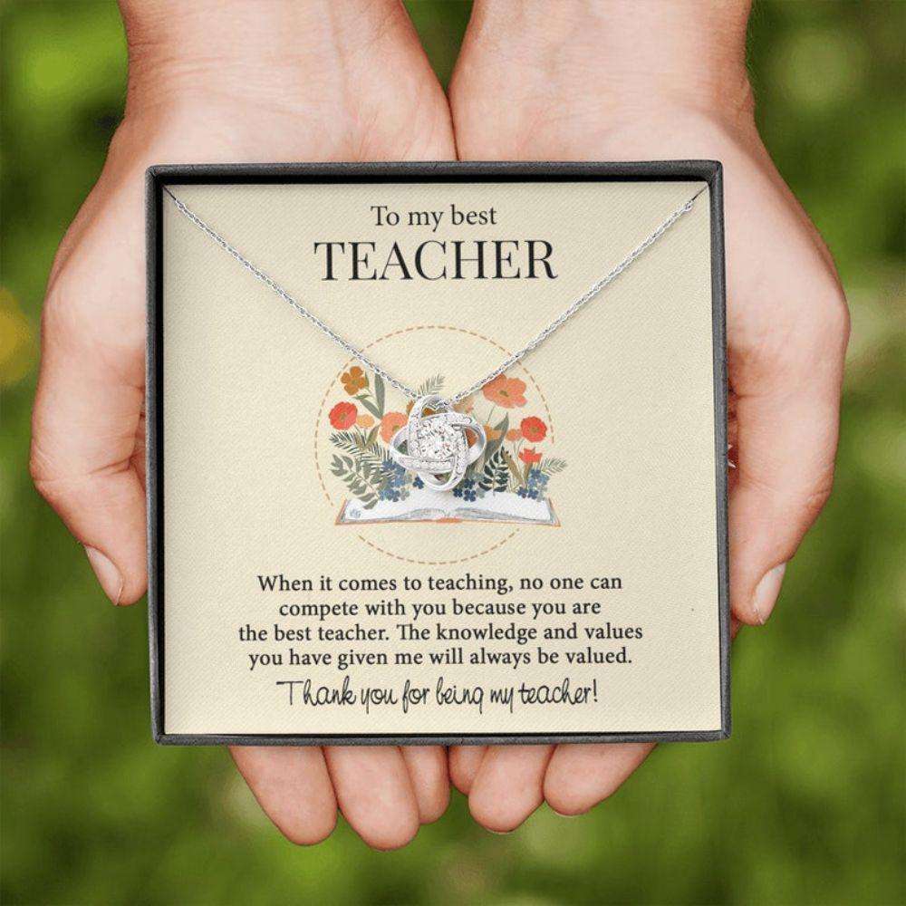 Teacher Necklace, Gifts Necklace For Teacher, Teacher Thank You Gift, Appreciate Gift For Female Teacher Rakva