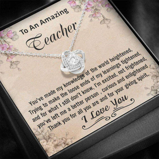 Teacher Necklace, Teacher Appreciation Gift, Gifts For Teacher, Teacher Thank You Gifts for Mother (Mom) Rakva