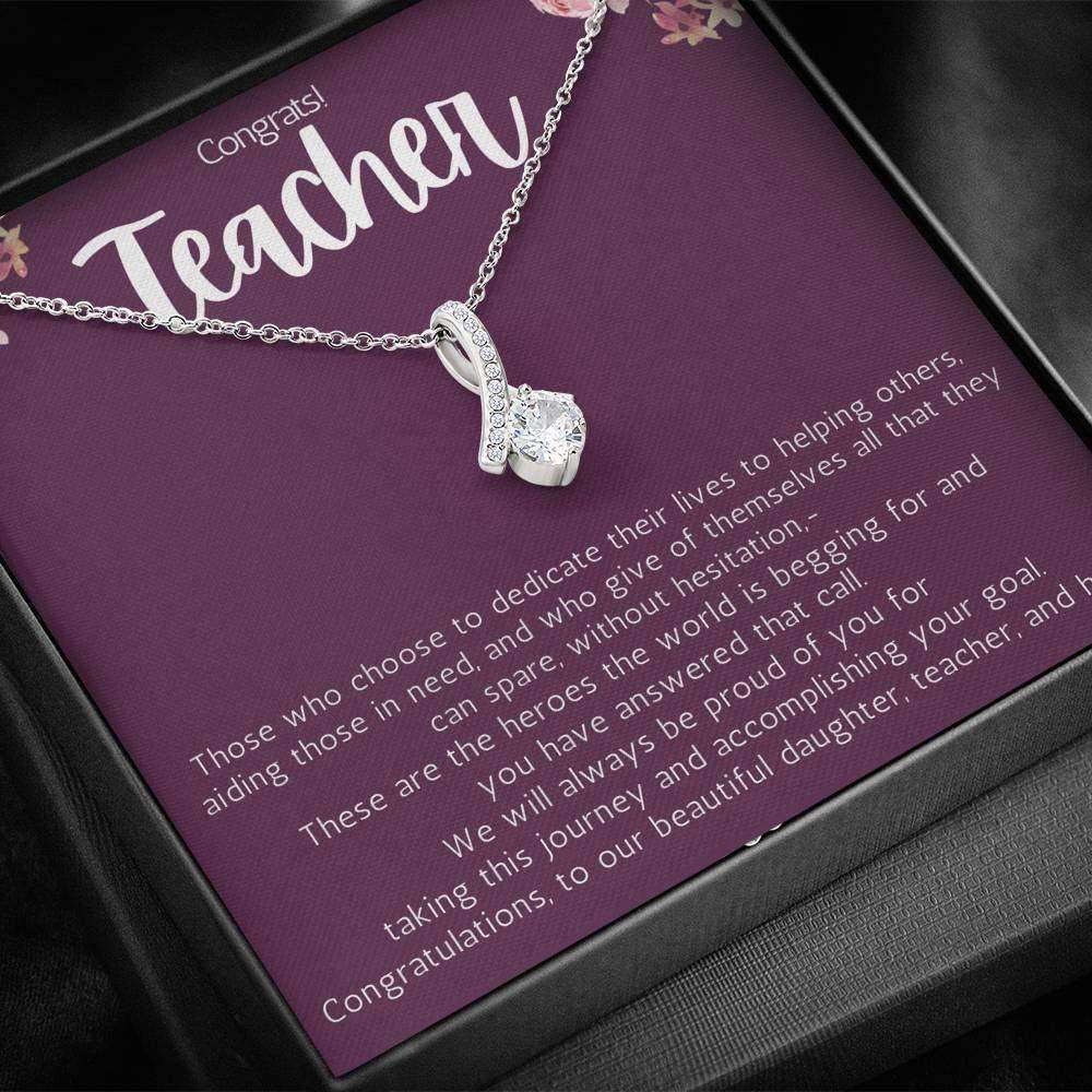 Teacher Necklace, Teacher Graduation Gift For Daughter From Mom, Necklace For Future Teacher Gifts For Daughter Rakva