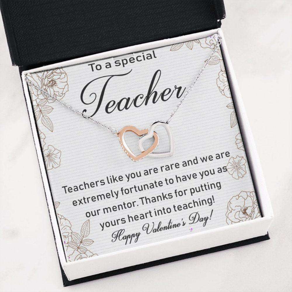 Teacher Necklace Valentine’S Day Gifts, Teacher Appreciation Gifts, Gift For Teacher Necklace, Valentine Gift For Teachers, Teacher Valentine Gifts Rakva