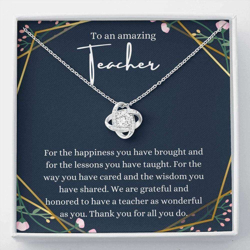 Teacher Thank You Necklace Gifts, Autism Awareness Necklace, Autism Teacher, Behaviorist For Karwa Chauth Rakva