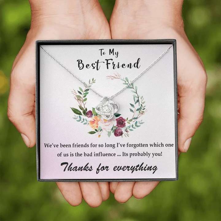 Thank You Friendship Gift For Bestfriend Girl - 925 Sterling Silver Pendant Gifts For Friend Rakva