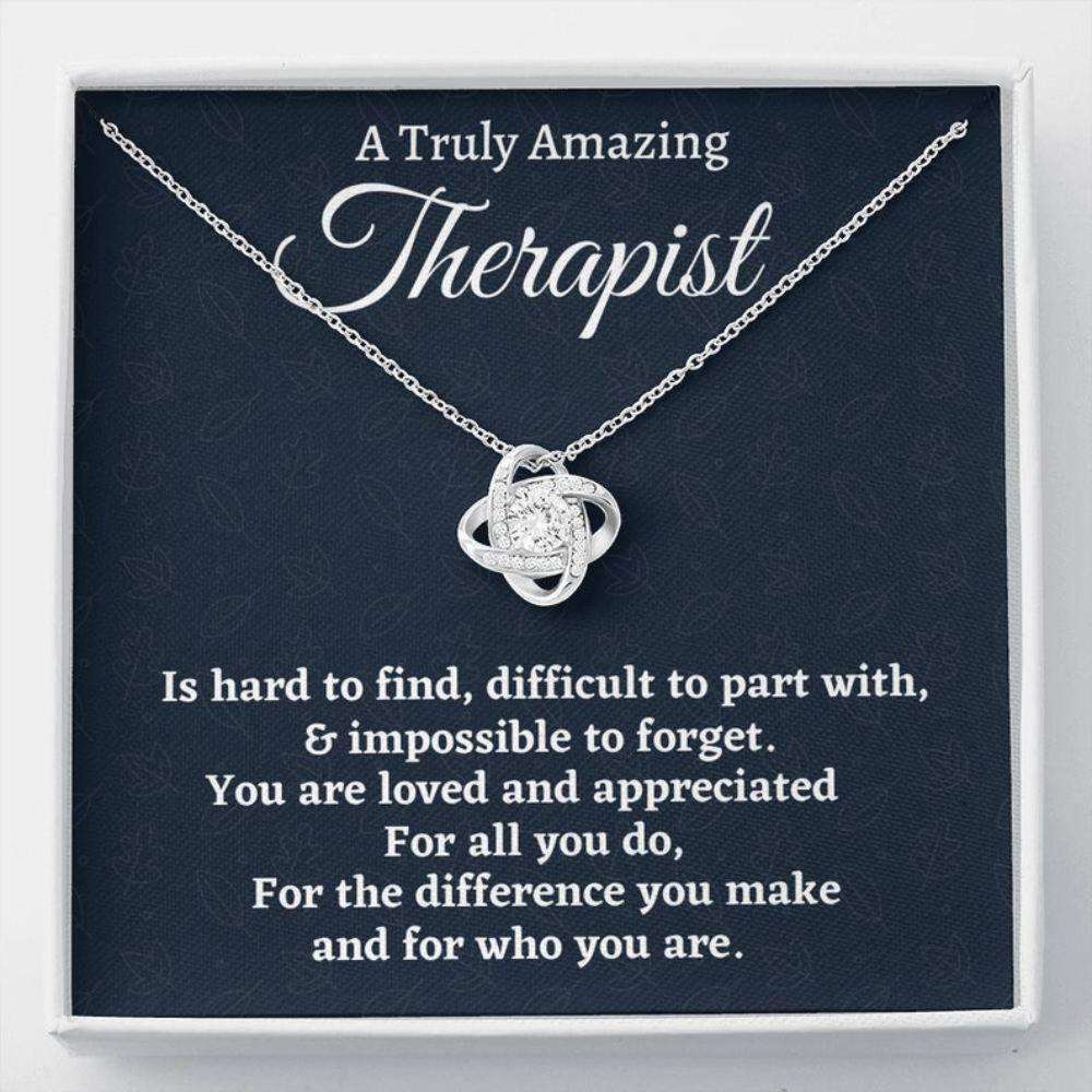 Therapist Necklace Gift, Appreciation Gift For A Therapist, Love Knot Necklace, Therapist Gift Rakva