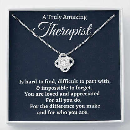 Therapist Necklace Gift, Appreciation Gift For A Therapist, Love Knot Necklace, Therapist Gift Rakva