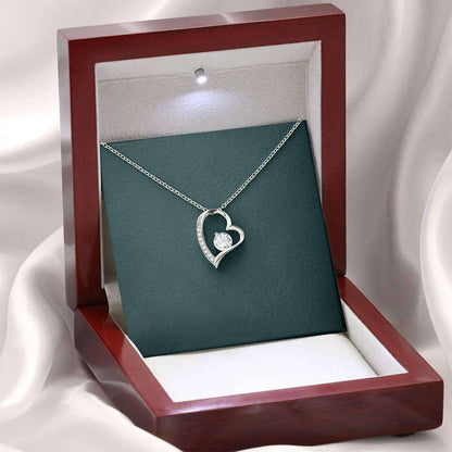Thinking Of You Necklace Gift, Love Heart Pendant Necklace For Karwa Chauth Rakva