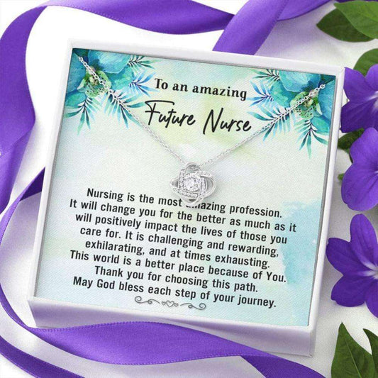 To An Amazing Future Nurse Necklace, Nurse Graduation, Nursing Student Gift Gifts for Mother (Mom) Rakva