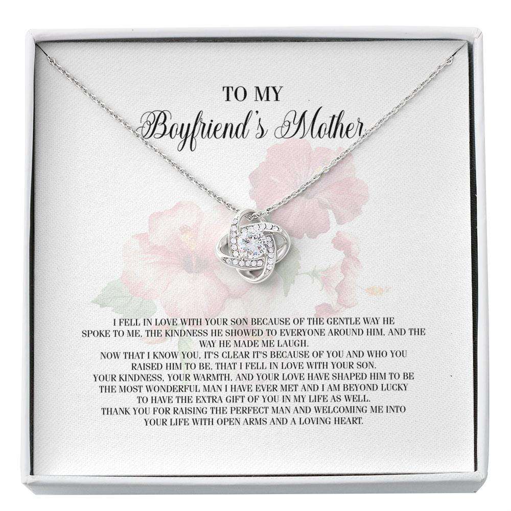 To My Boyfriend’S Mom Gifts Necklace, Boyfriends Mom Birthday Custom Necklace Gifts for Mother In Law Rakva