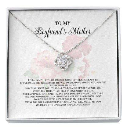 To My Boyfriend’S Mom Gifts Necklace, Boyfriends Mom Birthday Custom Necklace Gifts for Mother In Law Rakva