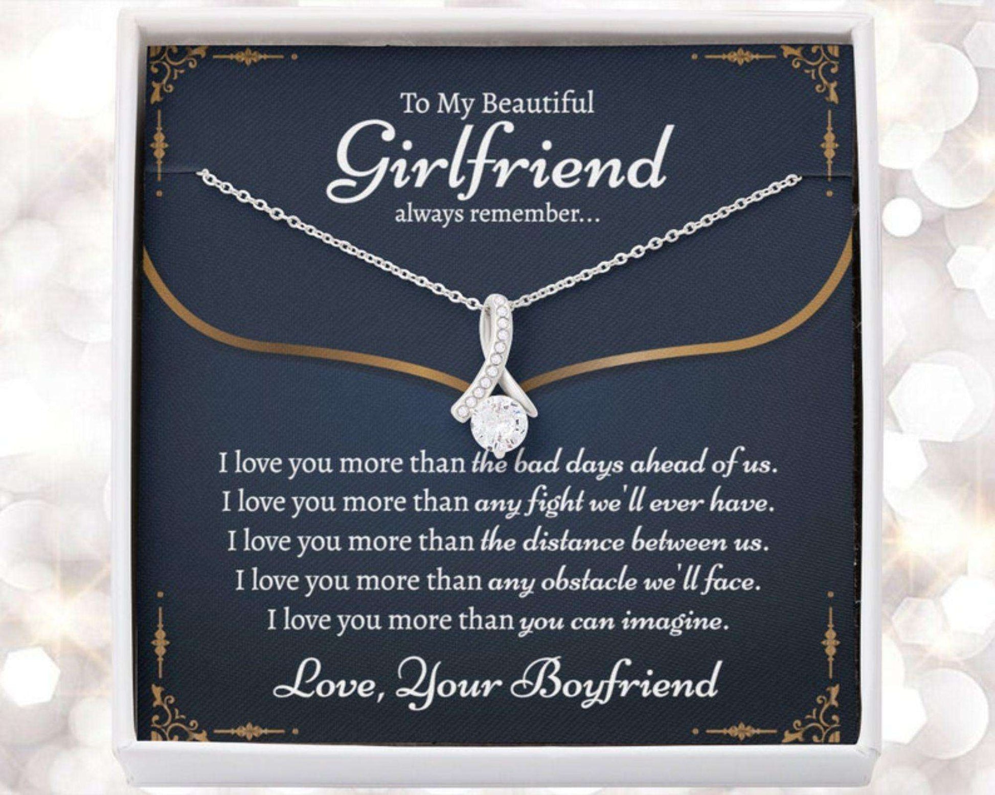 To My Girlfriend Necklace Gift On Her Birthday Surprise Gift For Her - 925 Sterling Silver Pendant Gifts For Friend Rakva