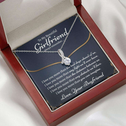 To My Girlfriend Necklace Gift On Her Birthday Surprise Gift For Her - 925 Sterling Silver Pendant Gifts For Friend Rakva