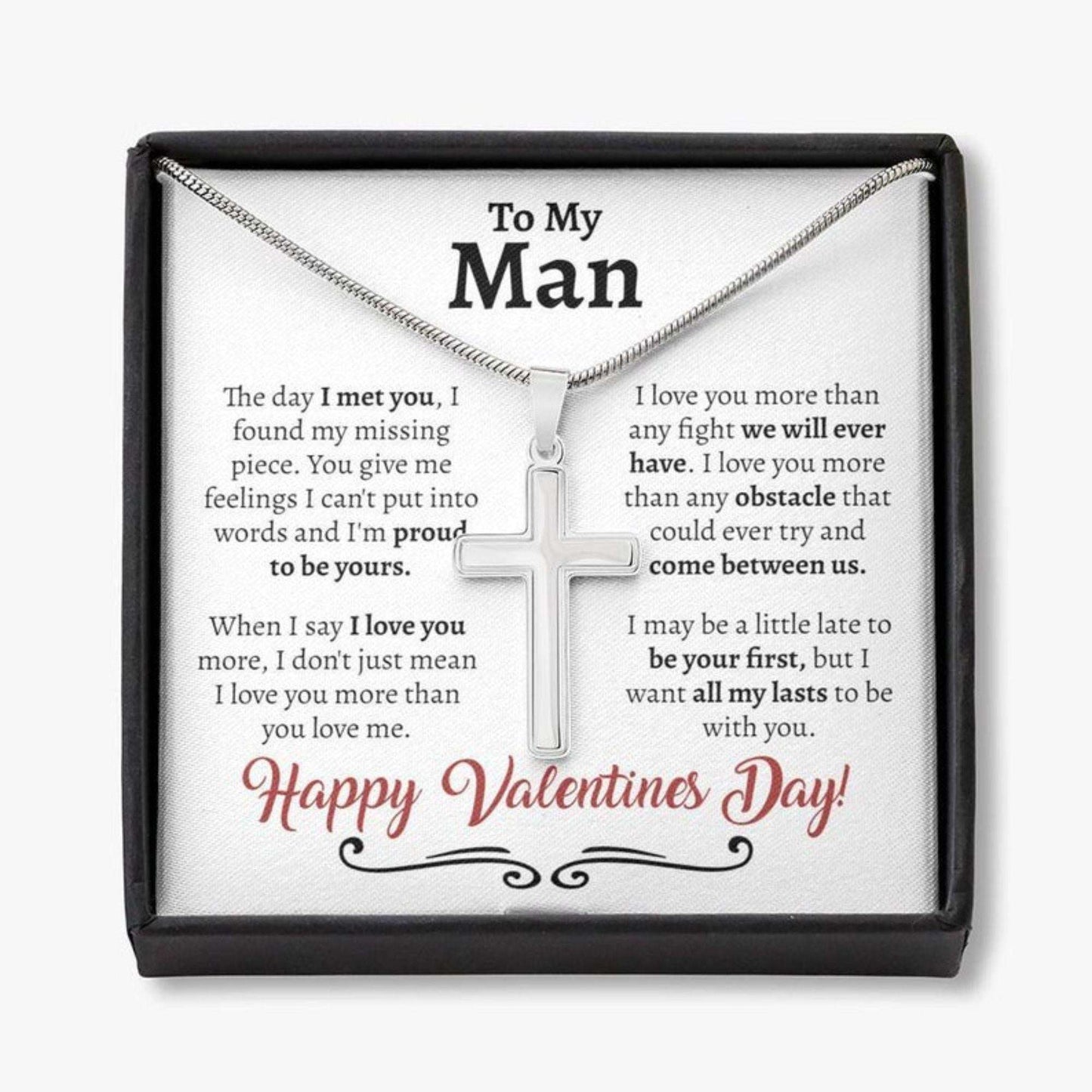 To My Husband Personalized Valentines Necklace Gift - 925 Sterling Silver Pendant Gifts For Husband Rakva