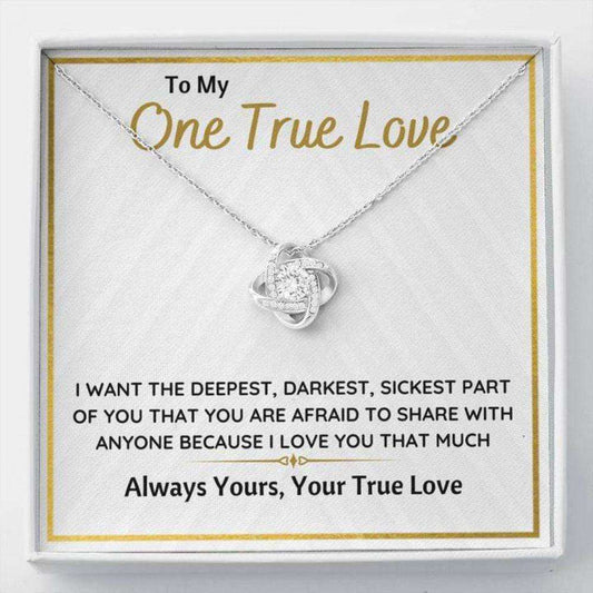 To My One True Love Sickest Part Of You Necklace Gift For Karwa Chauth Rakva