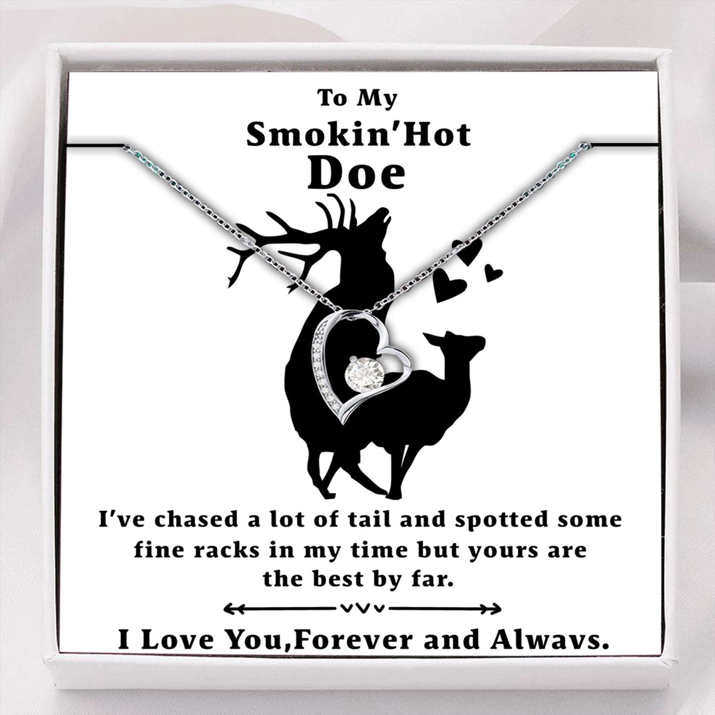 To My Smokin’ Hot Doe Œtail” Necklace Gift For Karwa Chauth Rakva