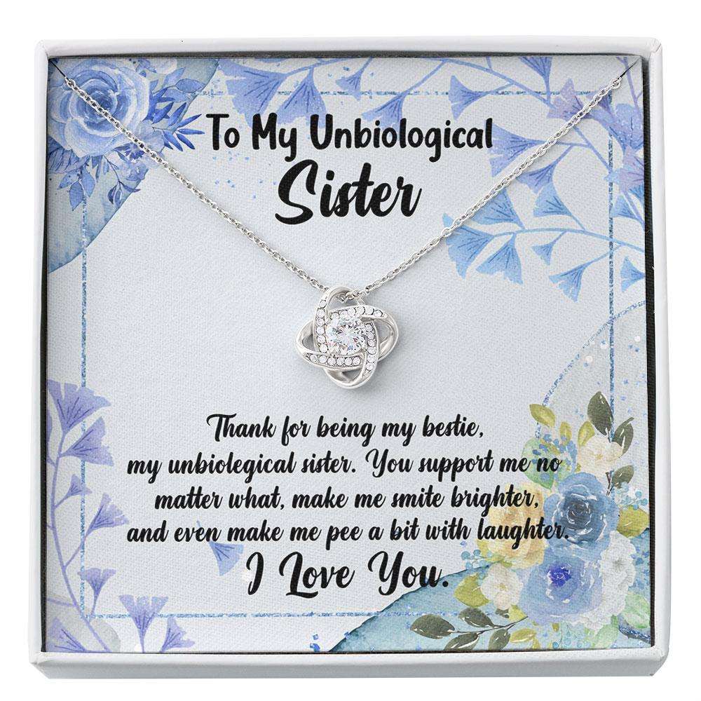 To My Unbiological Sister Necklace, Gift For Bff Best Friend Soul Sister Bestie Custom Necklace Gifts for Sister Rakva