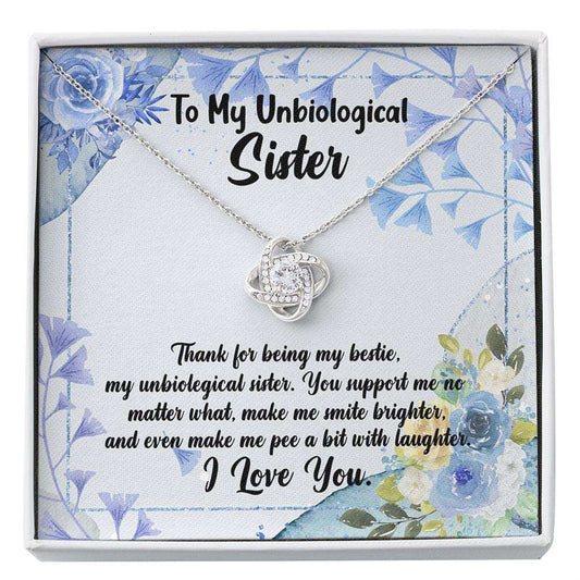 To My Unbiological Sister Necklace, Gift For Bff Best Friend Soul Sister Bestie Custom Necklace Gifts for Sister Rakva