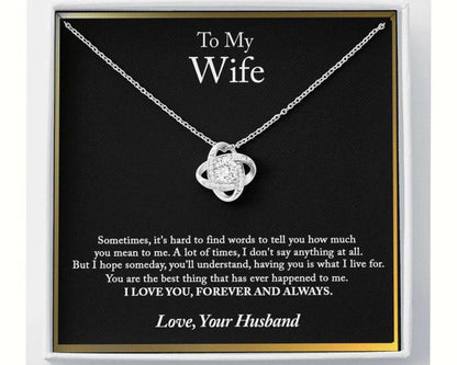 To My Wife Anniversary Necklace Gift For Wife Valentines Day - 925 Sterling Silver Pendant For Karwa Chauth Rakva