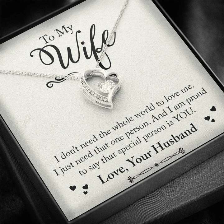 To My Wife - You'Re My Special Person - 925 Sterling Silver Pendant For Karwa Chauth Rakva