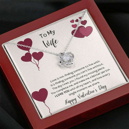 To My Wife Œi Love You”, Valentines Necklace For Her - 925 Sterling Silver Pendant For Karwa Chauth Rakva