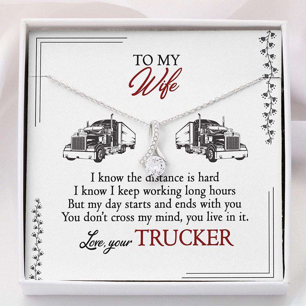 Trucker’S Wife Necklace Gift For Wife “ Alluring Beauty Necklace With Gift Box For Karwa Chauth Rakva