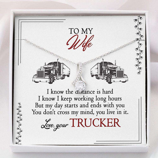 Trucker’S Wife Necklace Gift For Wife “ Alluring Beauty Necklace With Gift Box For Karwa Chauth Rakva