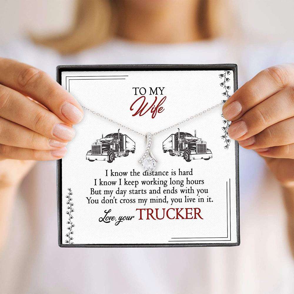 Trucker’S Wife Necklace Gift For Wife “ Alluring Beauty Necklace With Gift Box For Karwa Chauth Rakva